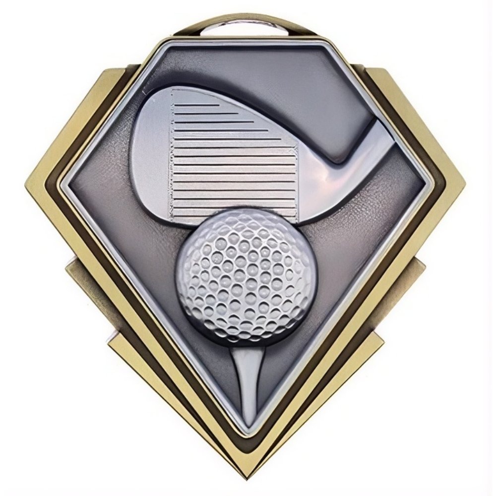 Médaille Golf Or 3″ – MMD807G