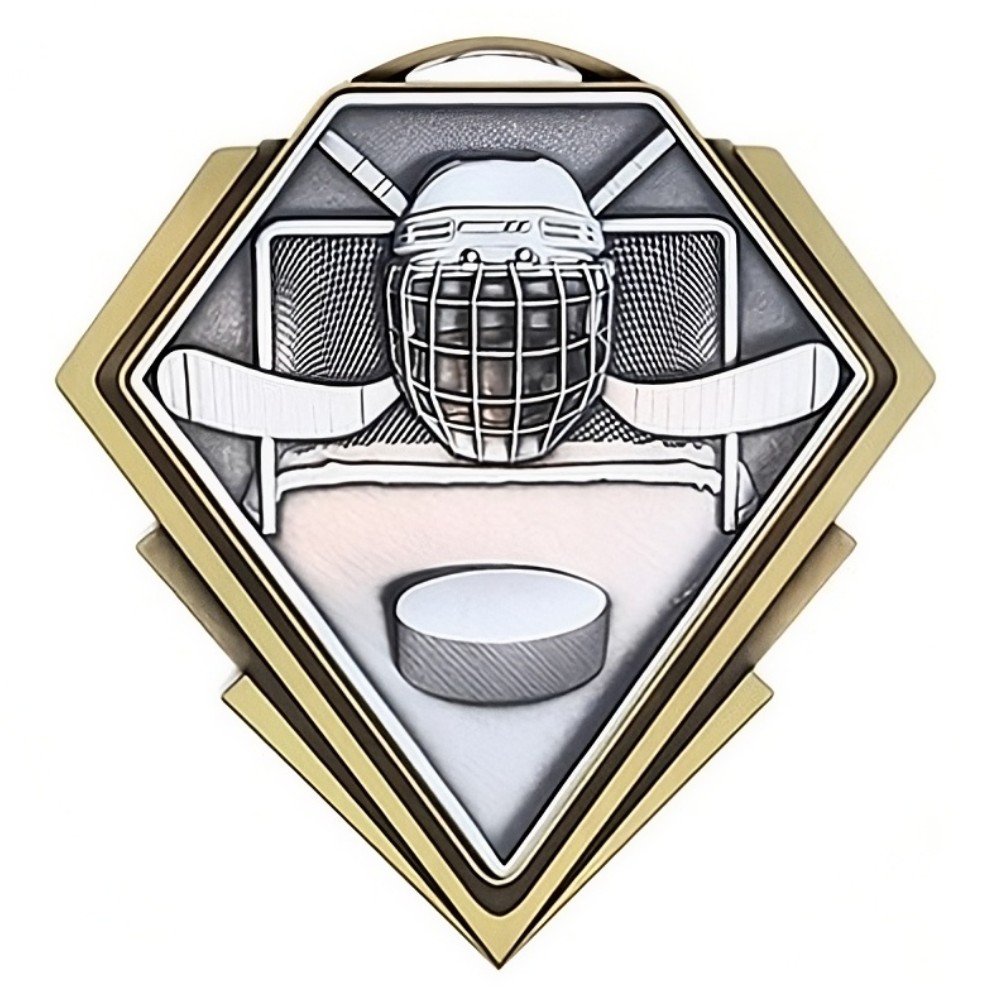 Médaille Hockey Or 3″ – MMD810G