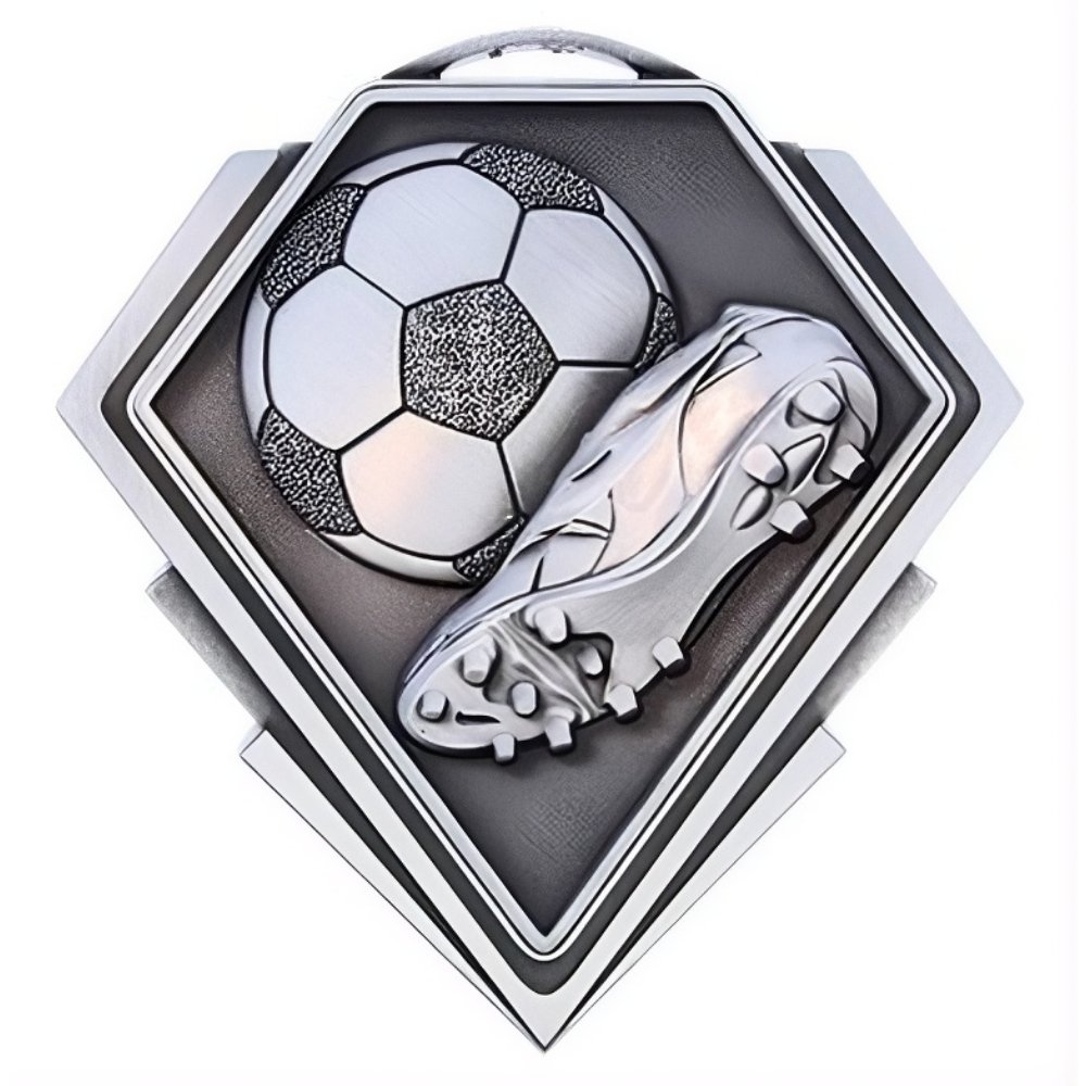 Médaille Soccer Argent 3″ – MMD813S