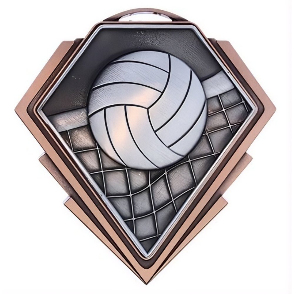 Médaille Volleyball Bronze 3″ – MMD817Z