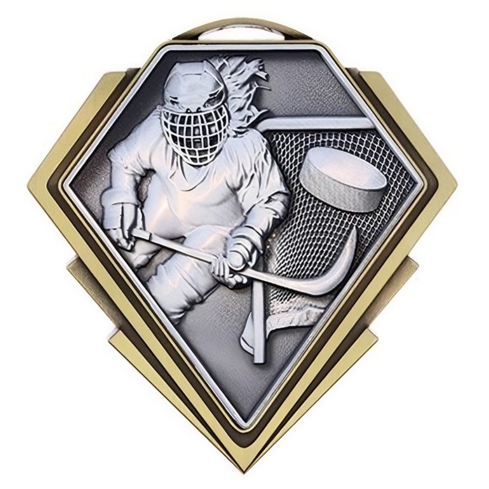 Médaille Joueuse Hockey Or 3″ – MMD848G