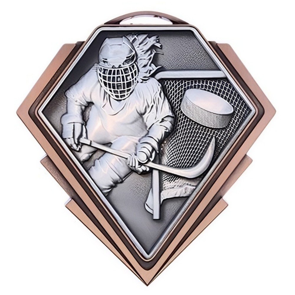 Médaille Joueuse Hockey Bronze 3″ – MMD848Z