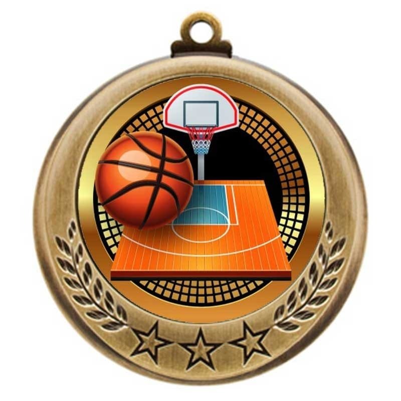 Médaille Basketball Or 2.75″ – MMI4770G-PGS003