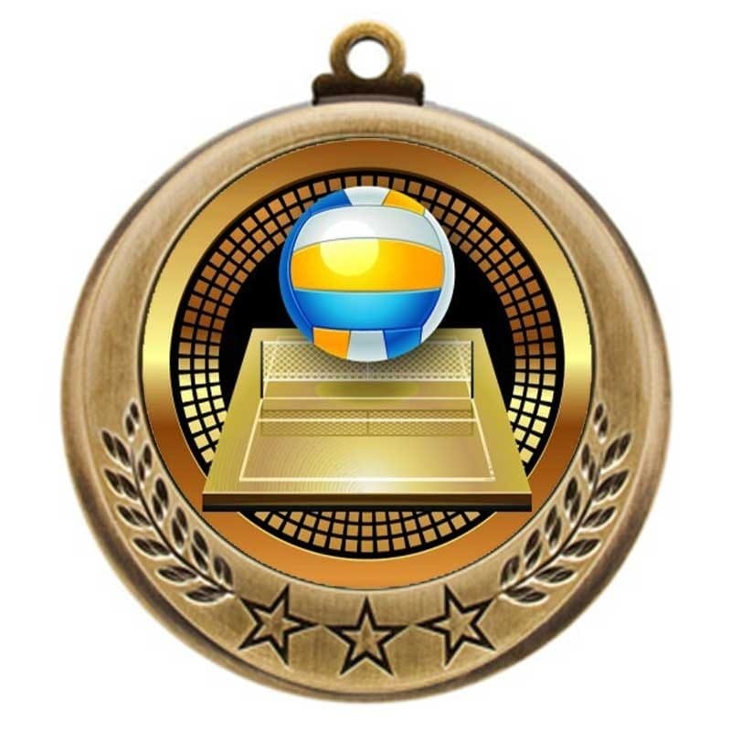 Médaille Volleyball Or 2.75″ – MMI4770G-PGS017