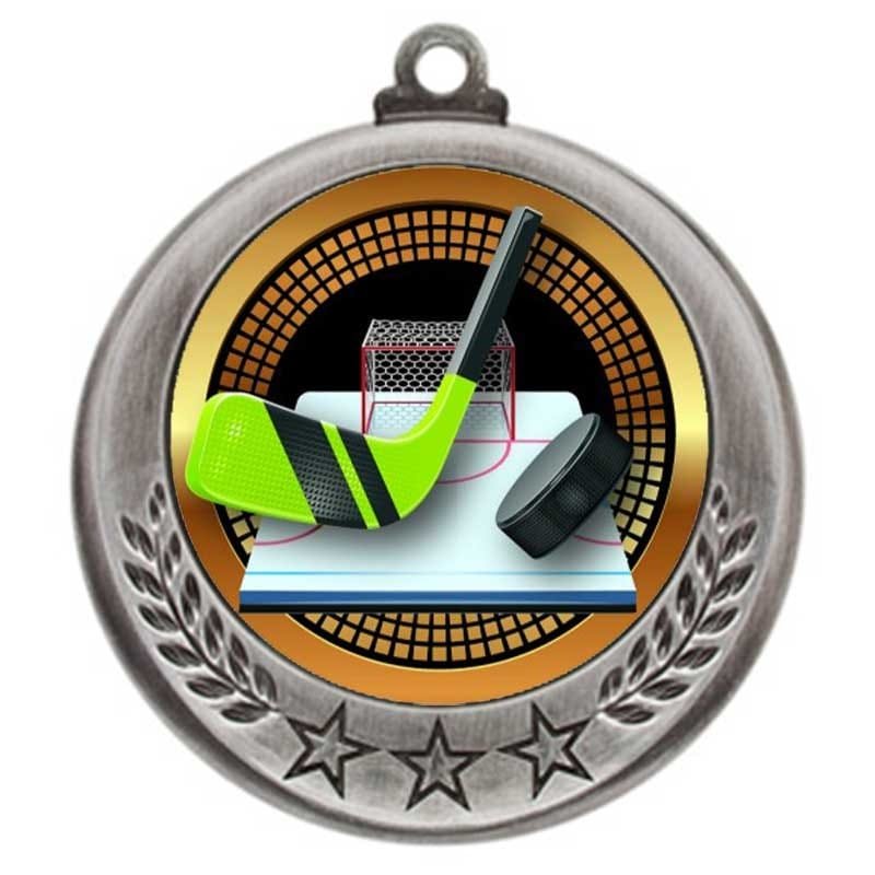 Médaille Hockey Argent 2.75″ – MMI4770S-PGS010