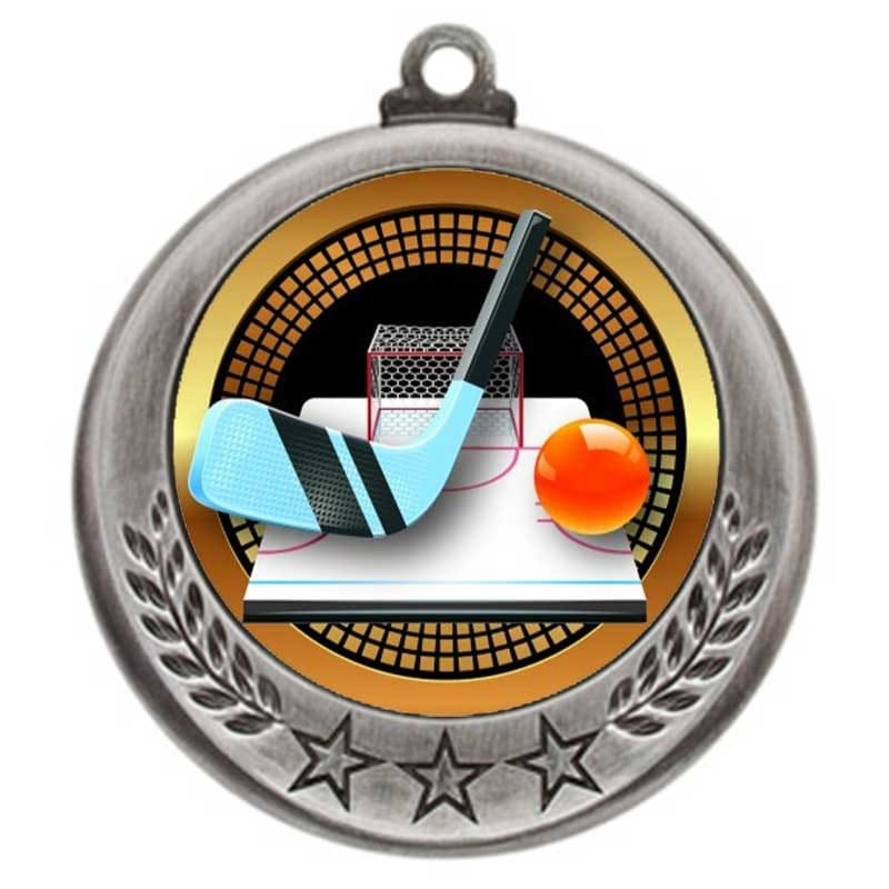 Médaille Dek Hockey Argent 2.75″ – MMI4770S-PGS021