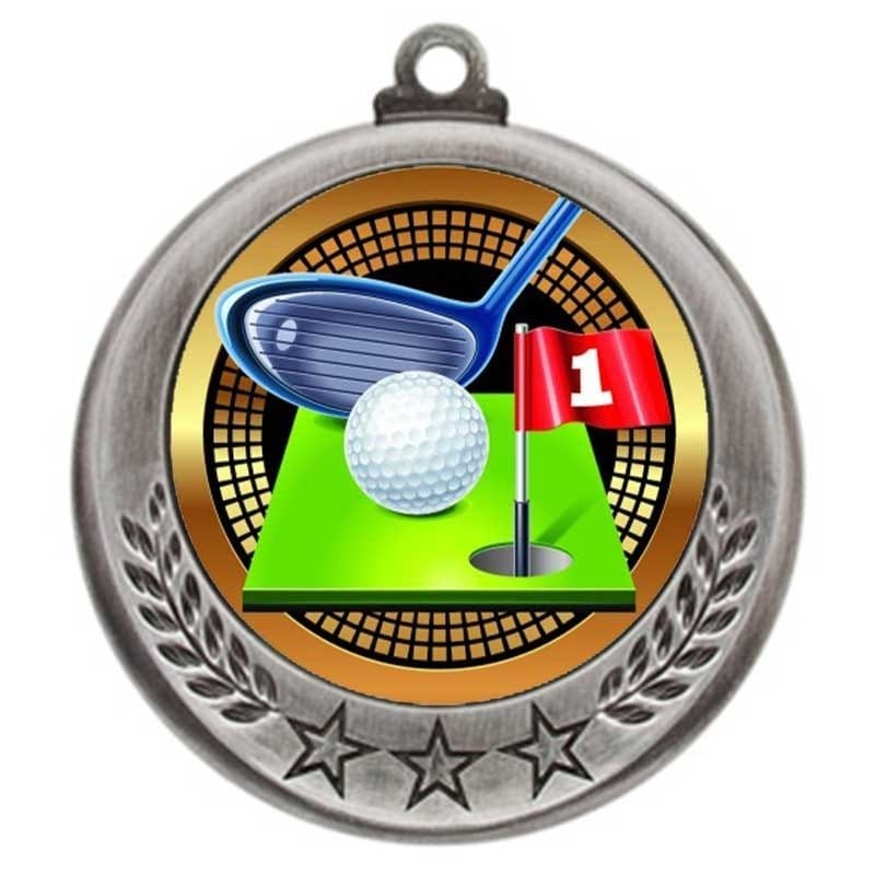 Médaille Golf Argent 2.75″ – MMI4770S-PGS038