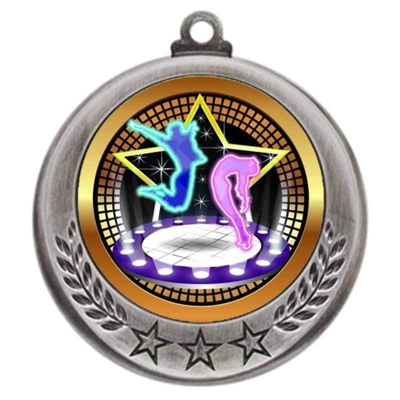 Médaille Danse Argent 2.75″ – MMI4770S-PGS054