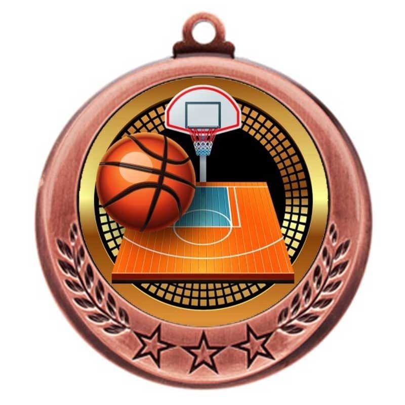 Médaille Basketball Bronze 2.75″ – MMI4770Z-PGS003
