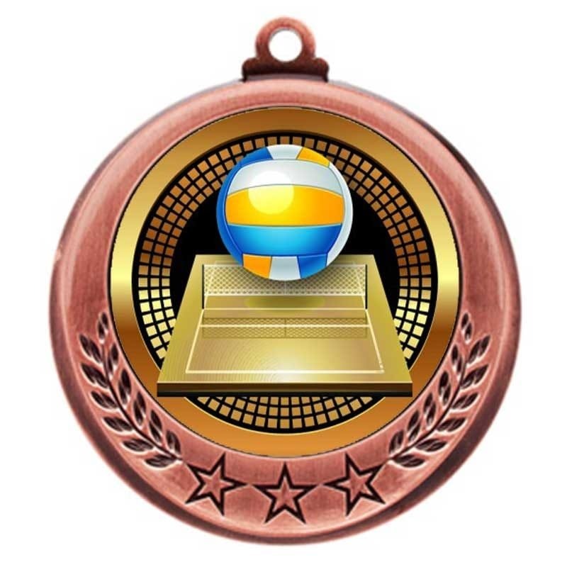 Médaille Volleyball Bronze 2.75″ – MMI4770Z-PGS017