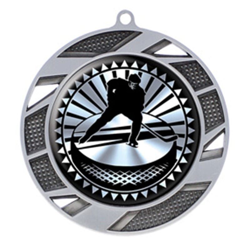 Médaille Hockey Argent 2.75″ – MMI50310S