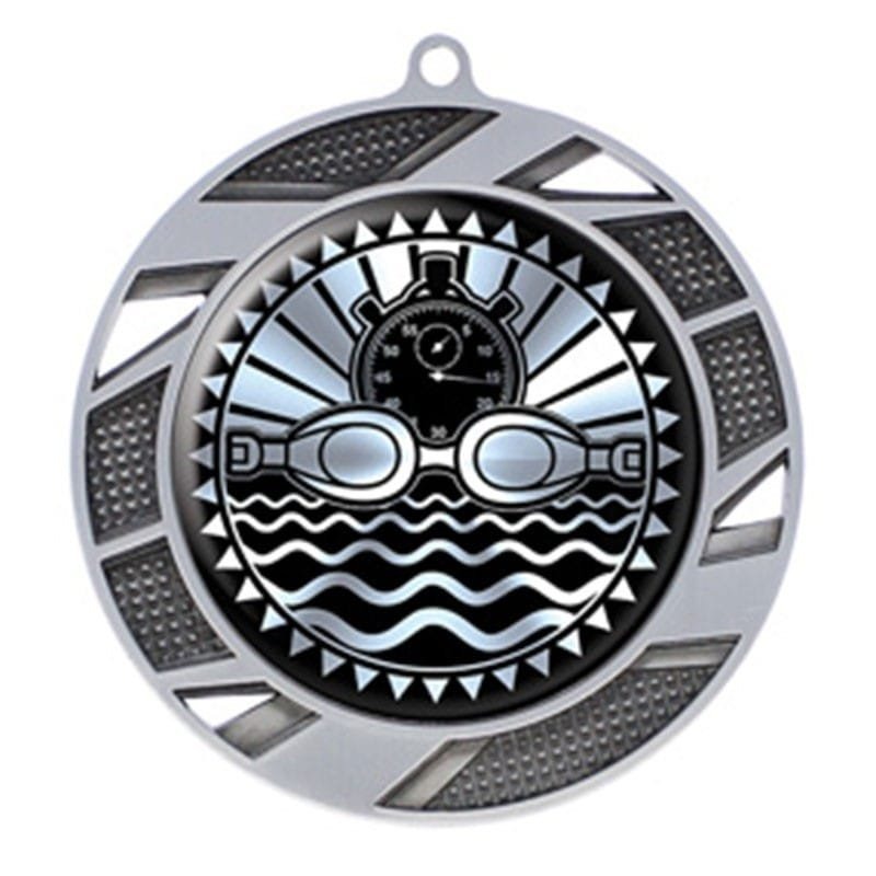 Médaille Natation Argent 2.75″ – MMI50314S