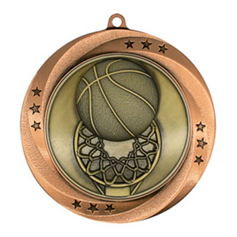 Médaille Basketball Bronze 2.75″ – MMI54903Z