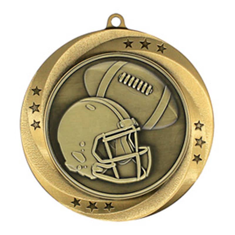 Médaille Football Or 2.75″ – MMI54906G