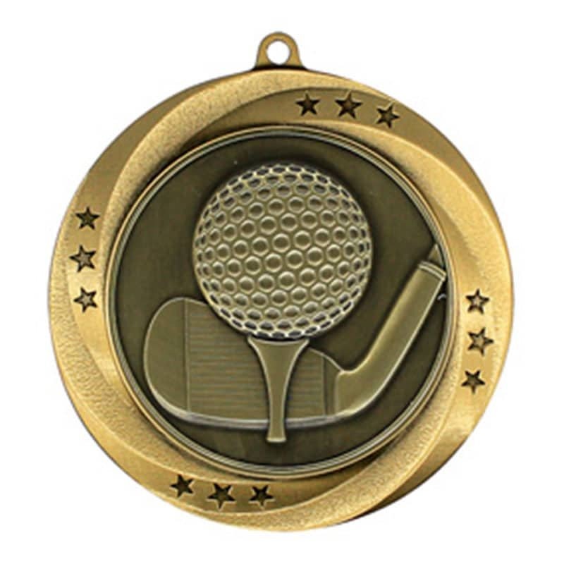 Médaille Golf Or 2.75″ – MMI54907G