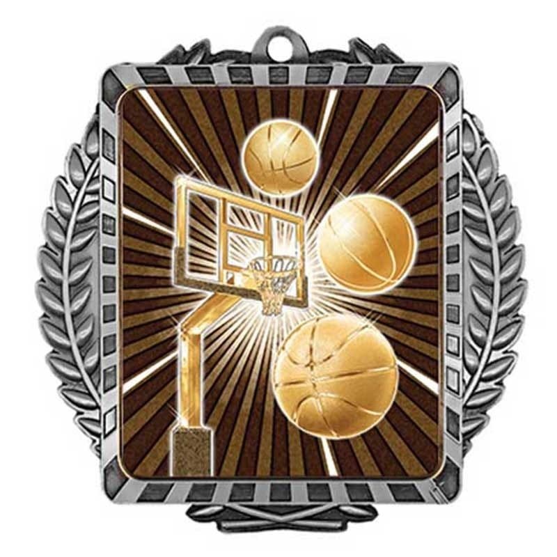 Médaille Basketball Argent 3.5″ – MML6003S
