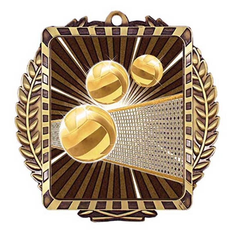 Médaille Volleyball Or 3.5″ – MML6017G