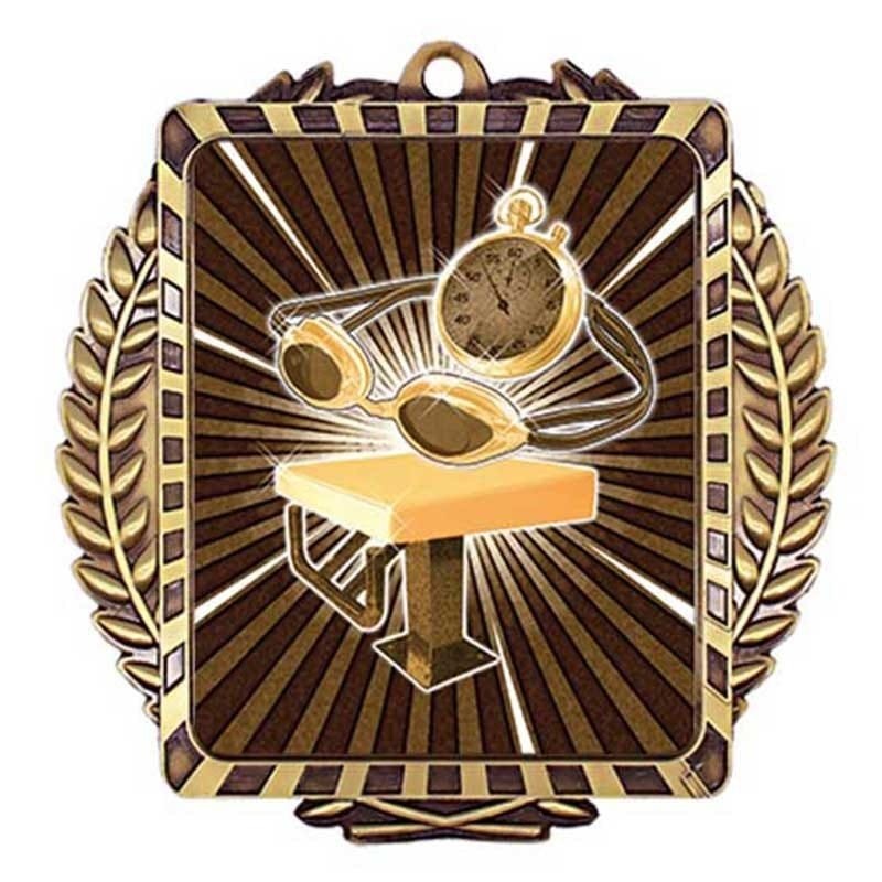 Médaille Natation Or 3.5″ – MML6033G