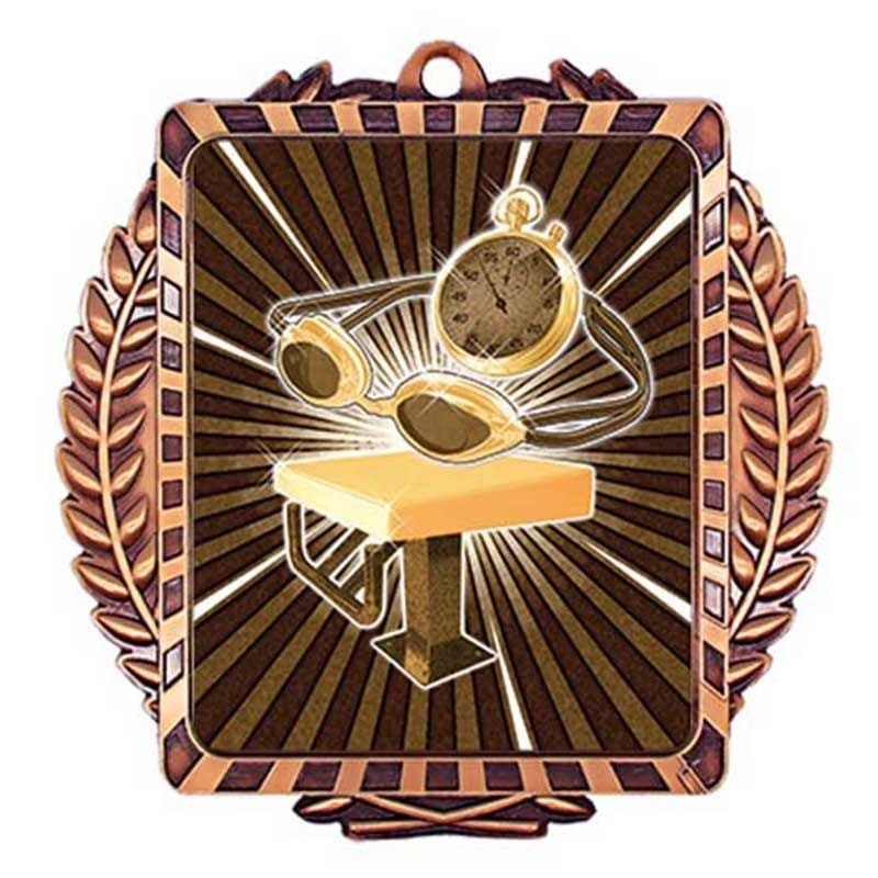 Médaille Natation Bronze 3.5″ – MML6033Z