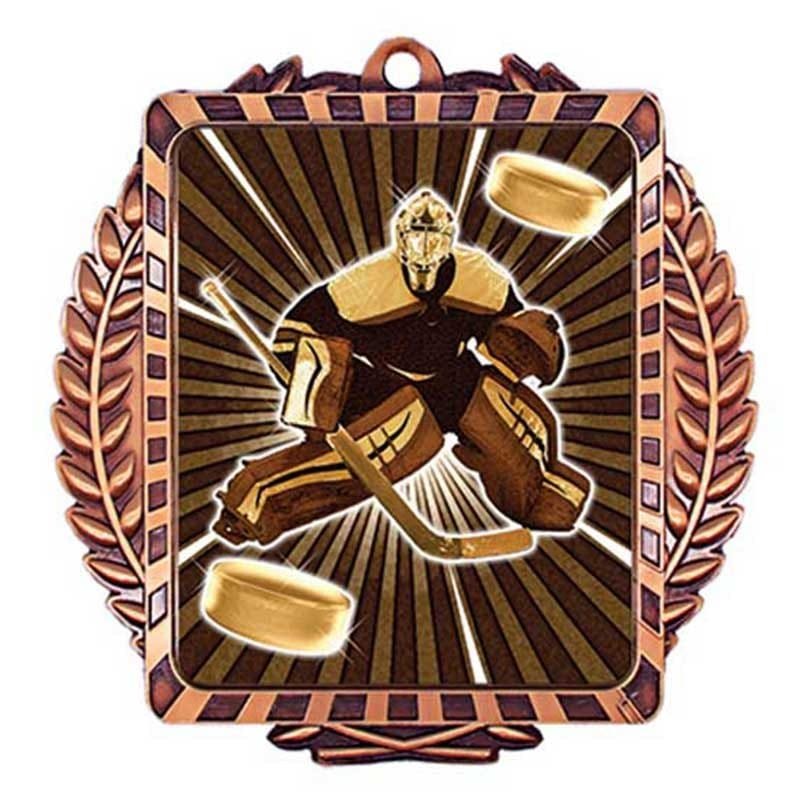 Médaille Goaler Hockey Bronze 3.5″ – MML6055Z