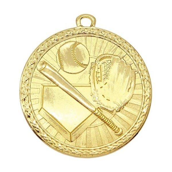 Médaille Baseball Or 2″ – MSB1002G