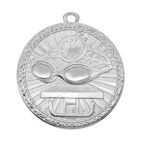 Médaille Natation Argent 2″ – MSB1014S
