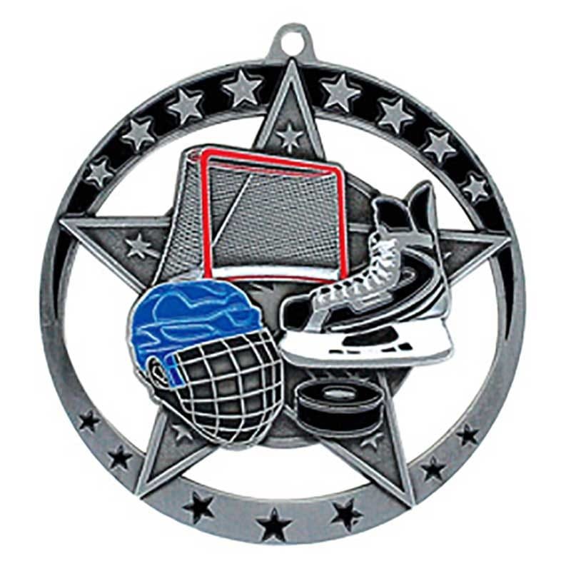 Médaille Hockey Argent 2.75″ – MSE631S
