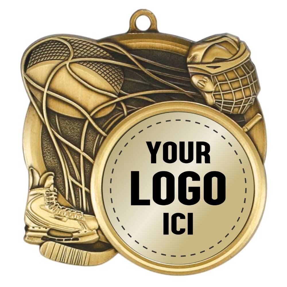 Médaille Hockey Or 2.5″ – MSI-2510G
