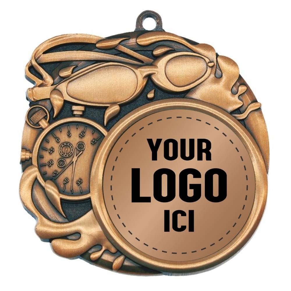 Médaille Natation Bronze 2.5″ – MSI-2514Z