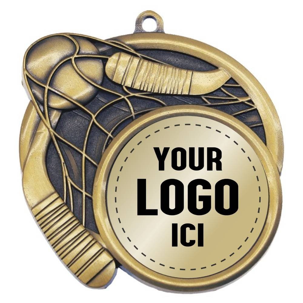 Médaille Dek Hockey Or 2.5″ – MSI-2521G