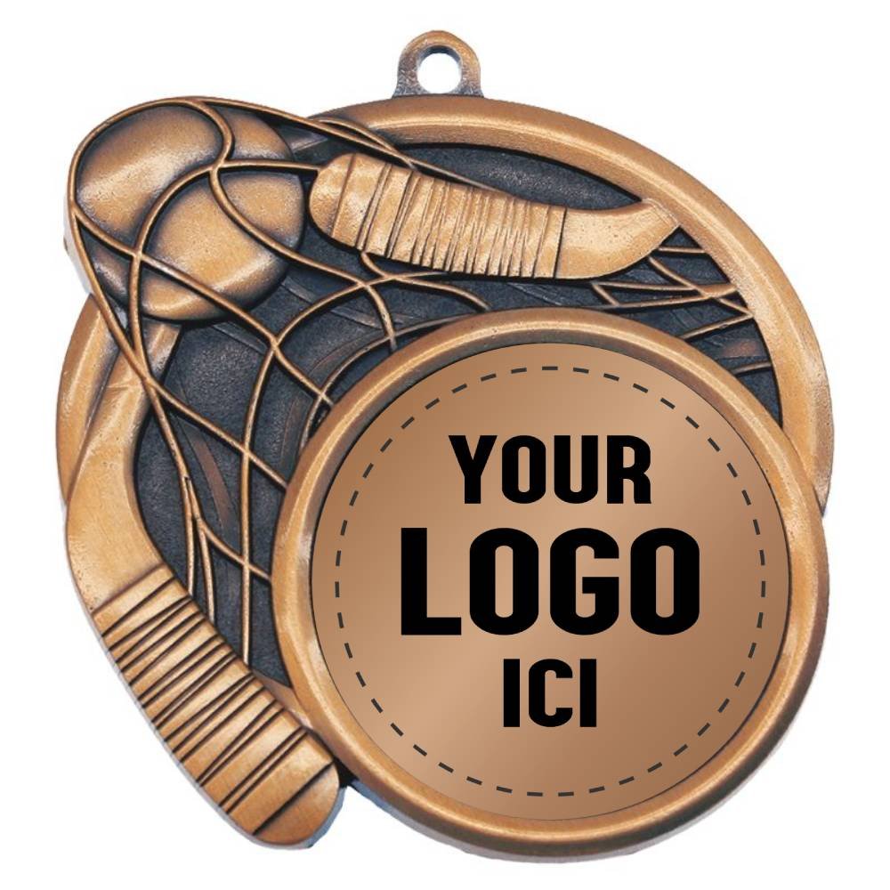 Médaille Dek Hockey Bronze 2.5″ – MSI-2521Z