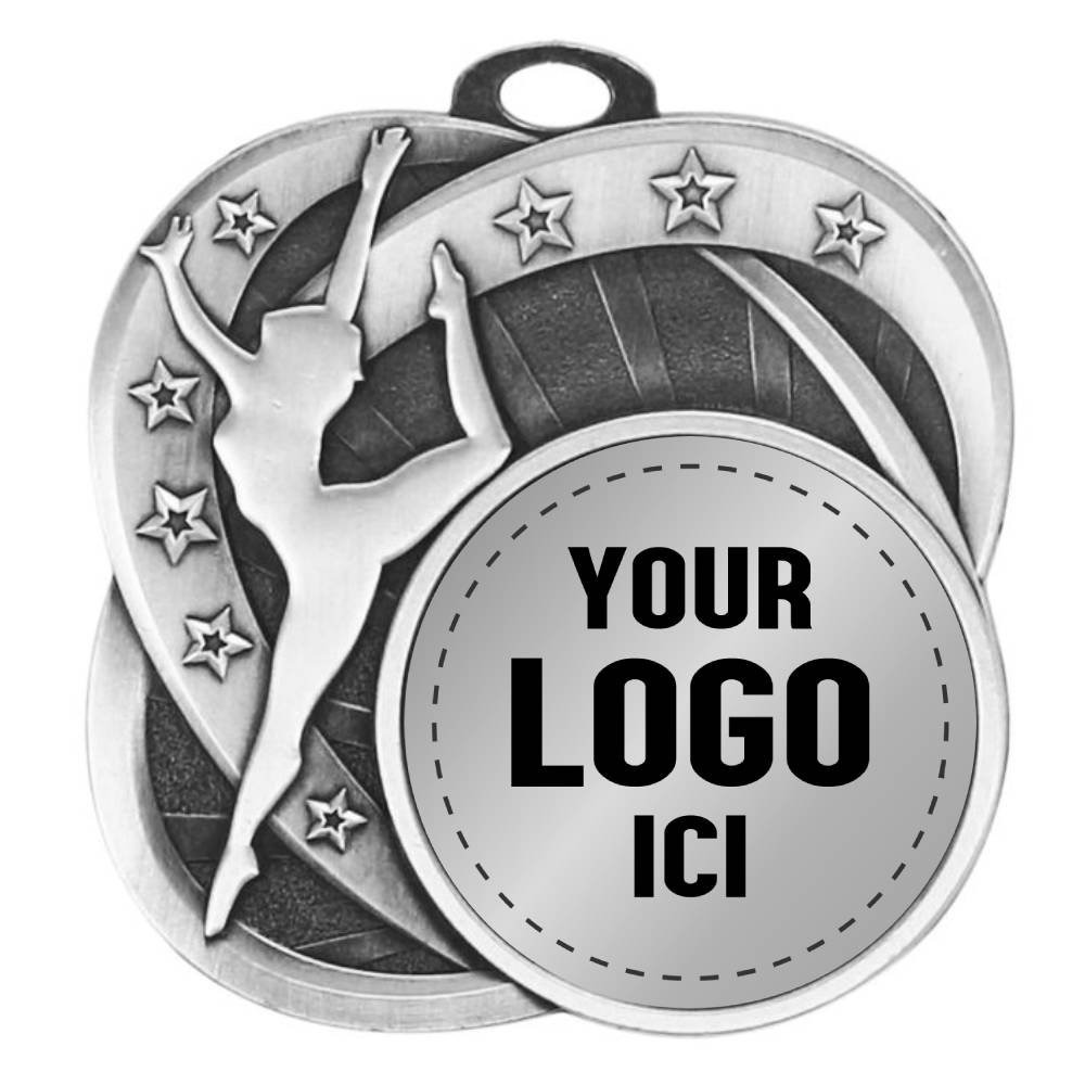 Médaille Danse Argent 2.5″ – MSI-2554S