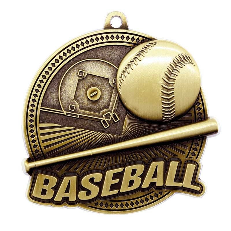 Médaille Baseball Or 2.25″ – MSK02G
