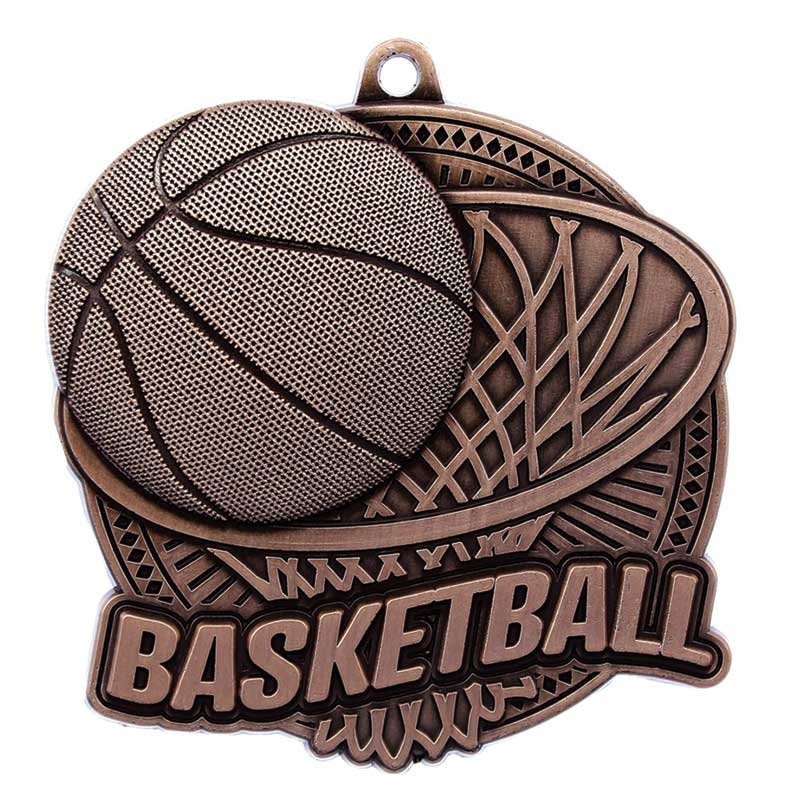Médaille Basketball Bronze 2.25″ – MSK03Z
