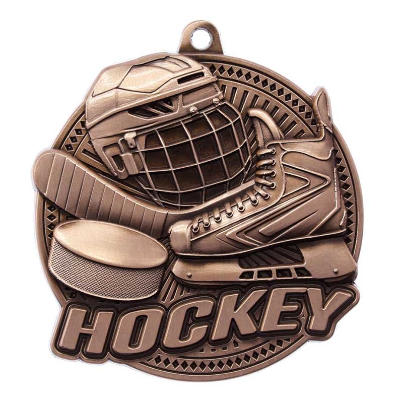 Médaille Hockey Bronze 2.25″ – MSK10Z