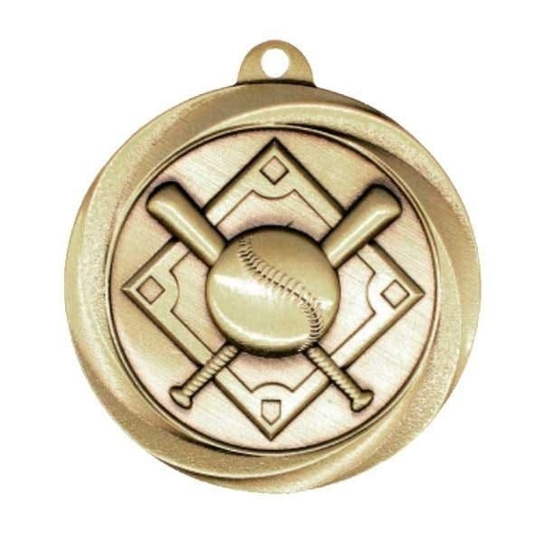 Médaille Baseball Or Junior 2″ – MSL1002G
