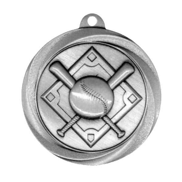 Médaille Baseball Argent Junior 2″ – MSL1002S