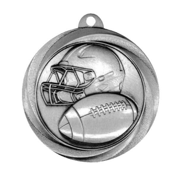 Médaille Football Argent Junior 2″ – MSL1006S