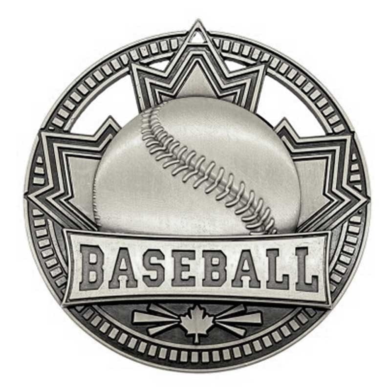 Médaille Baseball Argent 2.75″ – MSN502S