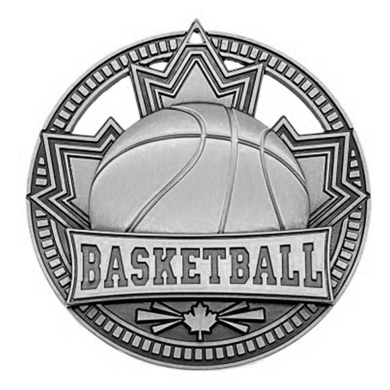 Médaille Basketball Argent 2.75″ – MSN503S