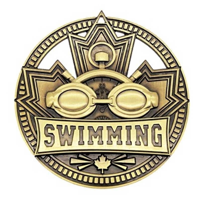 Médaille Natation Or 2.75″ – MSN514G