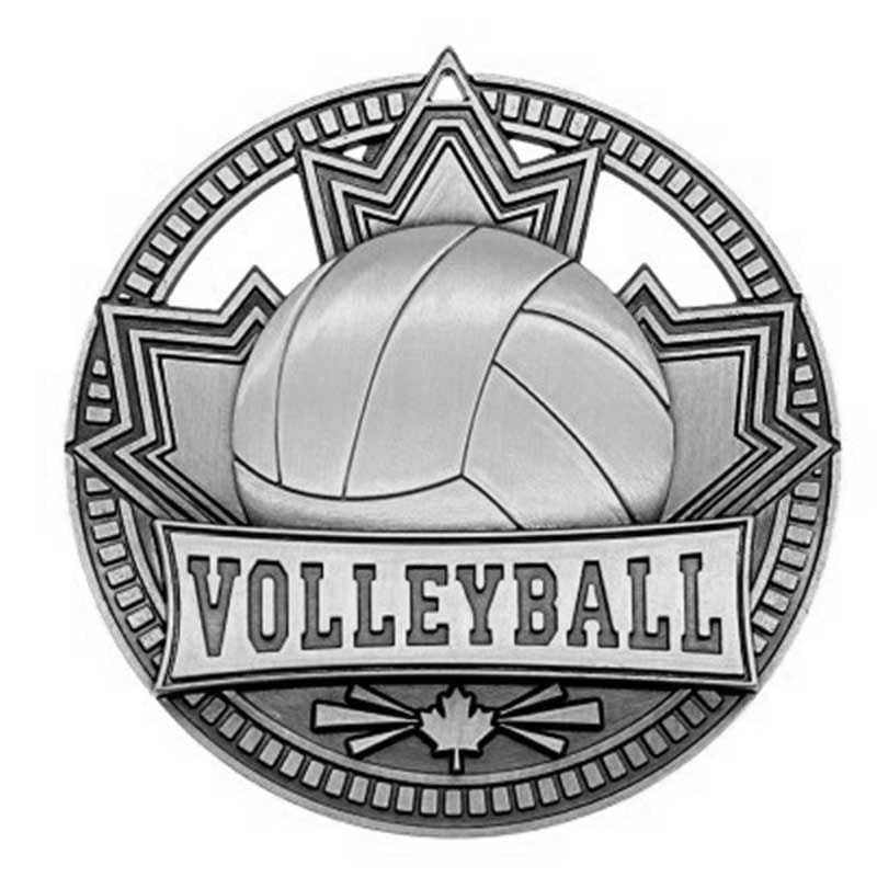 Médaille Volleyball Argent 2.75″ – MSN517S