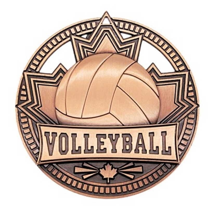 Médaille Volleyball Bronze 2.75″ – MSN517Z