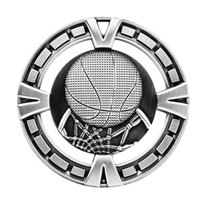 Médaille Basketball Argent 2.5″ – MSP403S