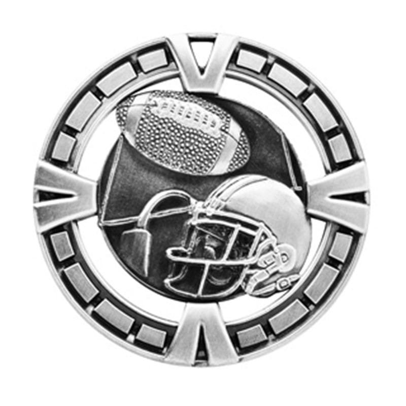 Médaille Football Argent 2.5″ – MSP406S