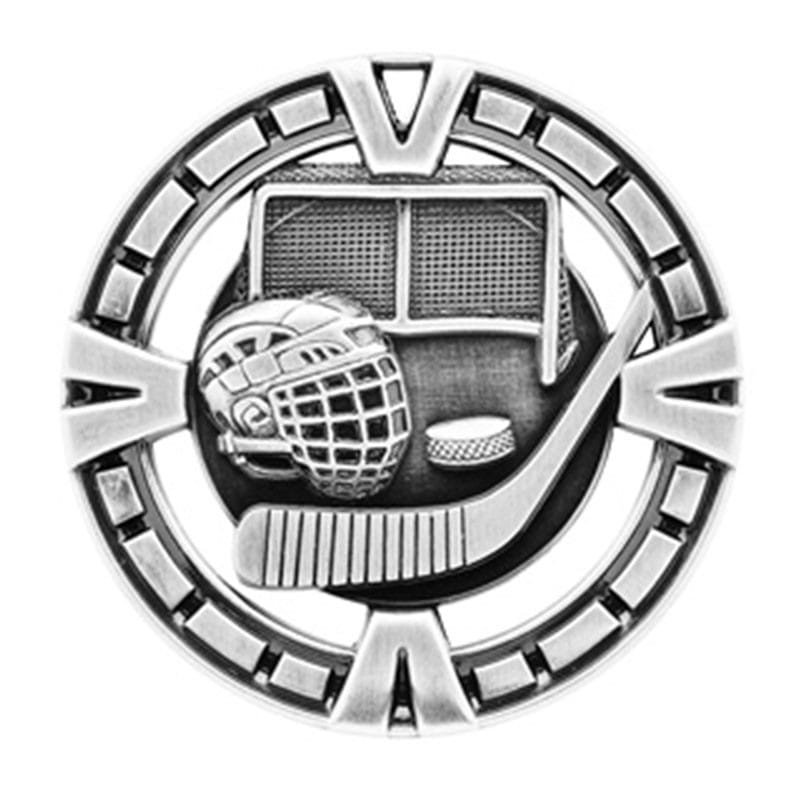 Médaille Hockey Argent 2.5″ – MSP410S