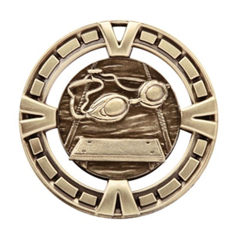 Médaille Natation Or 2.5″ – MSP414G