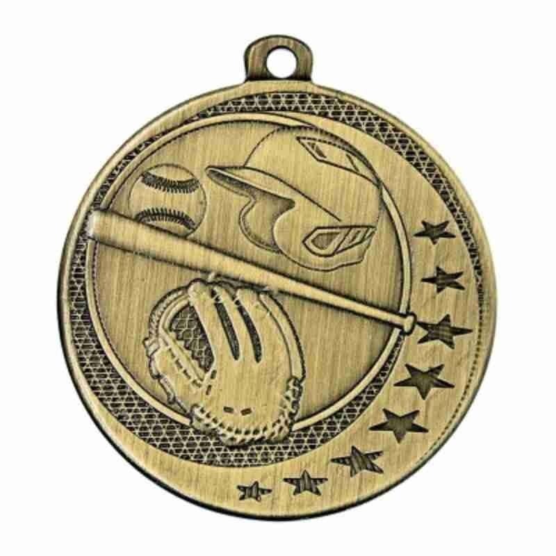 Médaille Baseball Junior Or 2″ – MSQ02G