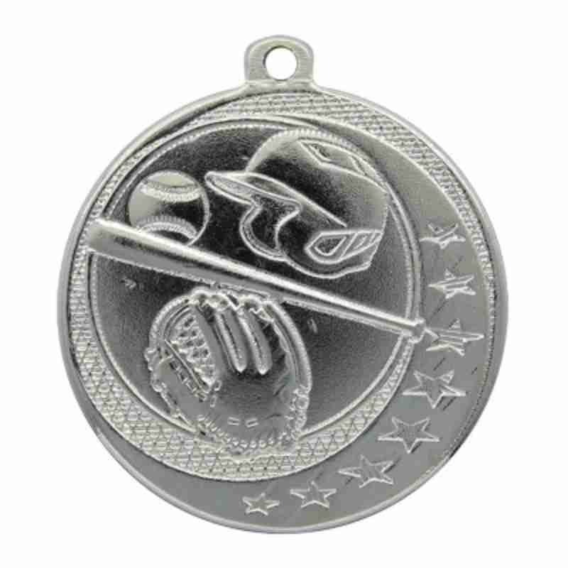 Médaille Baseball Junior Argent 2″ – MSQ02S