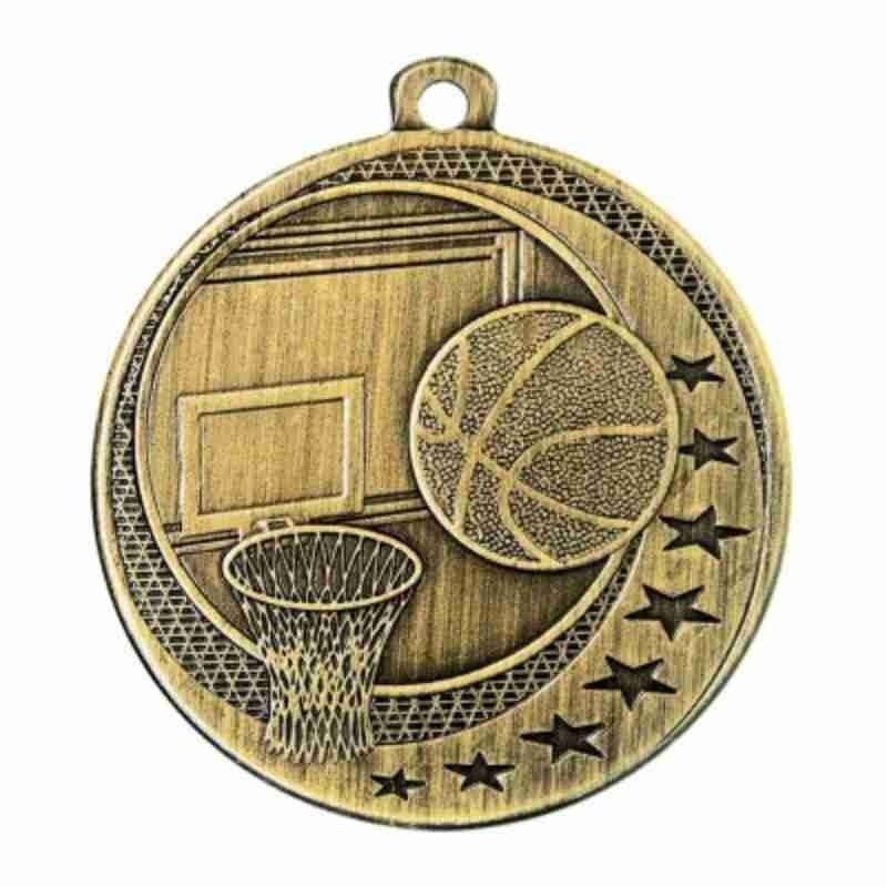 Médaille Basketball Junior Or 2″ – MSQ03G